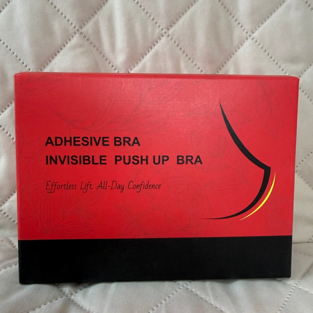 2 pk Adhesive Sticky Invisible Push Up Bra + 4 Nipple Covers